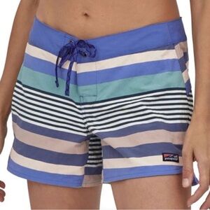 PATAGONIA WAVEFARER BOARD SHORTS WOMENS SIZE 12 4.5” INSEAM FITS STRIP FLOAT